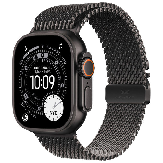 Apple, Watch Ultra 3, GPS Cellular 49mm, Cassa Titanio Nero, Small