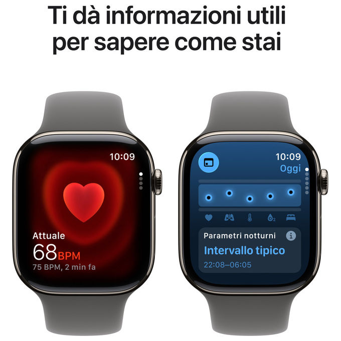 Apple Watch Series 11 GPS + Cellular 46mm Titanio Grigio Pietra