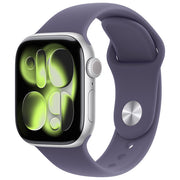 Apple Watch Series 11 42mm GPS Cellular Cassa Alluminio Argento Sport Band Viola Nebbia