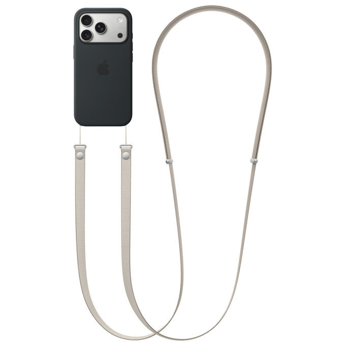 Apple MGGK4ZM-A Tracolla Crossbody per iPhone in PET Riciclato Lunghezza Regolabile Aggancio Magnetico colore Sahara