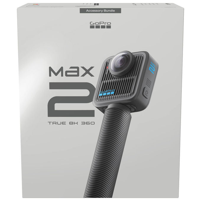 GoPro, Action Camera, 8K Ultra HD, 29.5 MP, Wi-Fi, Bundle Max2 incluso