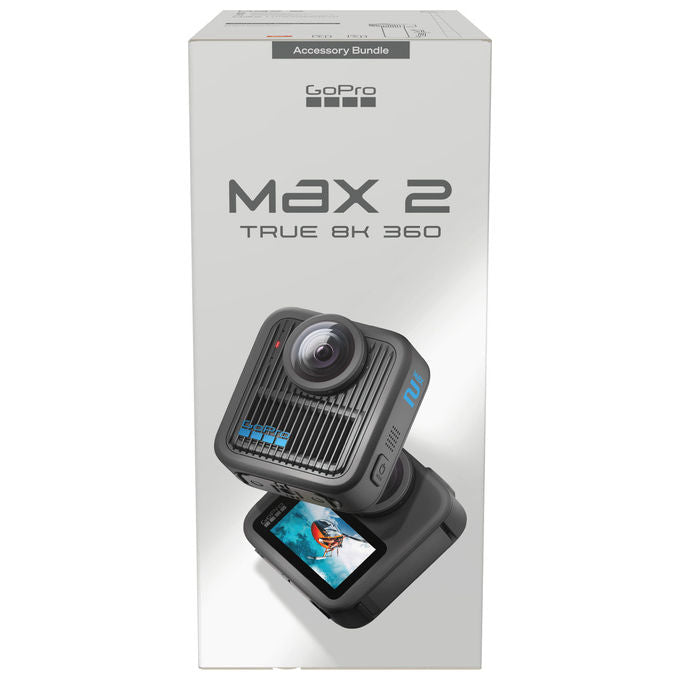 GoPro, Action Camera, 8K Ultra HD, 29.5 MP, Wi-Fi, Bundle Max2 incluso
