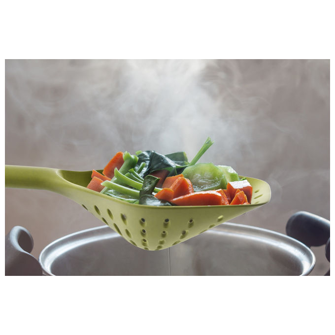 Guzzini Set 3 Mestoli Cucina Schiumaiola Cucchiaione Spatola
