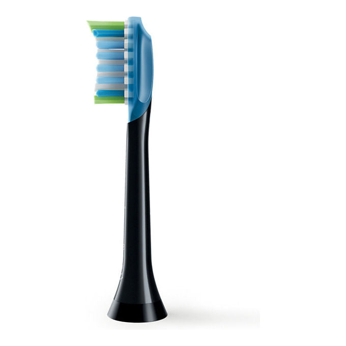 Philips Testine di Ricambio Sonicare HX9042-88 Plaque Defence Nero Confezione da 2