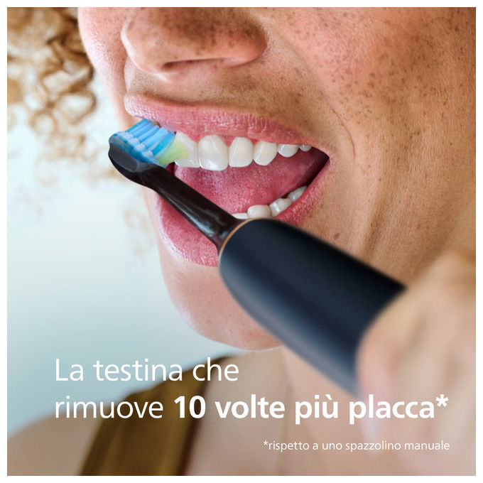 Philips Testine di Ricambio Sonicare HX9042-88 Plaque Defence Nero Confezione da 2