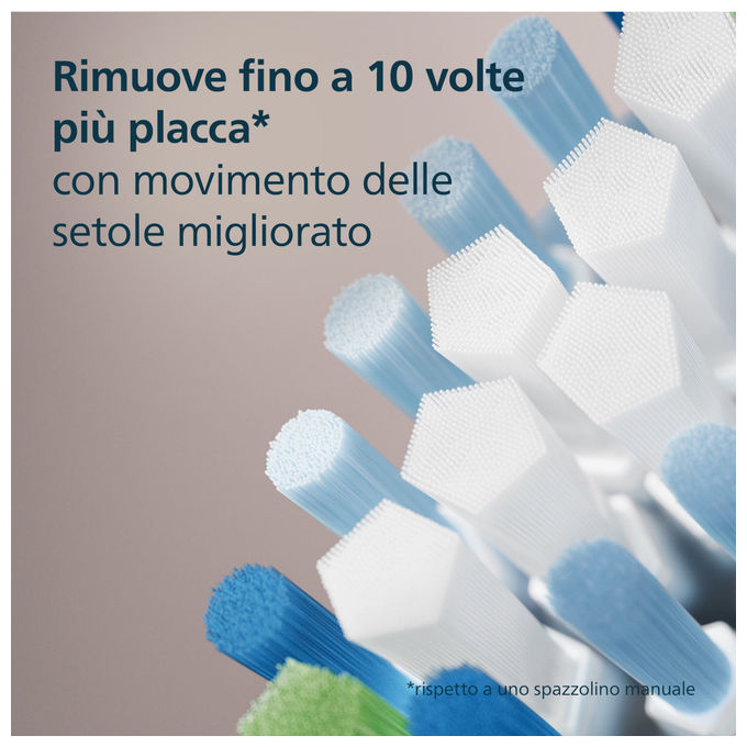 Philips Testine di Ricambio Sonicare HX9042-88 Plaque Defence Nero Confezione da 2