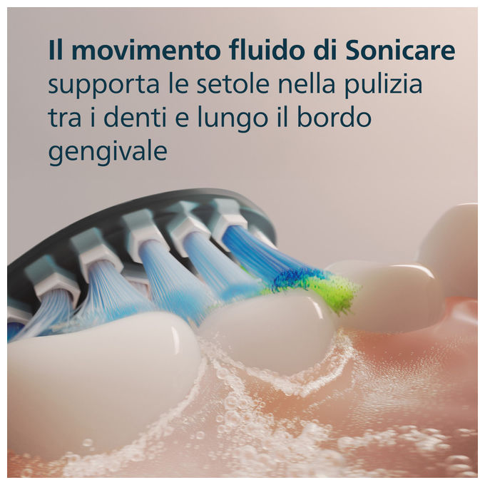 Philips Testine di Ricambio Sonicare HX9042-88 Plaque Defence Nero Confezione da 2