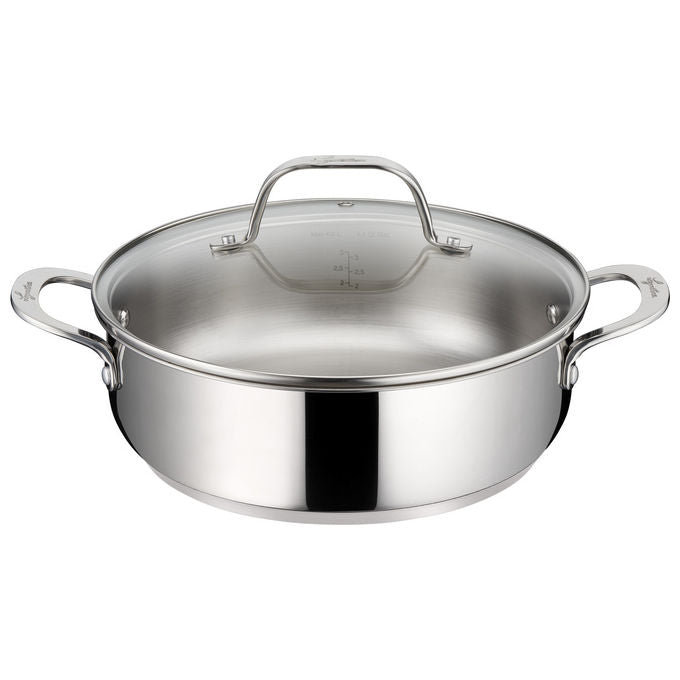 Lagostina Set di Pentole Evelia 13 Pezzi Acciaio Inox con Coperchi in Vetro