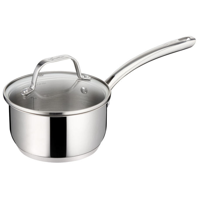 Lagostina Set di Pentole Evelia 13 Pezzi Acciaio Inox con Coperchi in Vetro