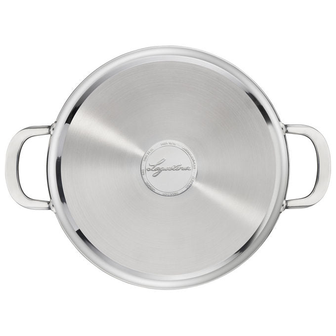 Lagostina Set di Pentole Evelia 13 Pezzi Acciaio Inox con Coperchi in Vetro