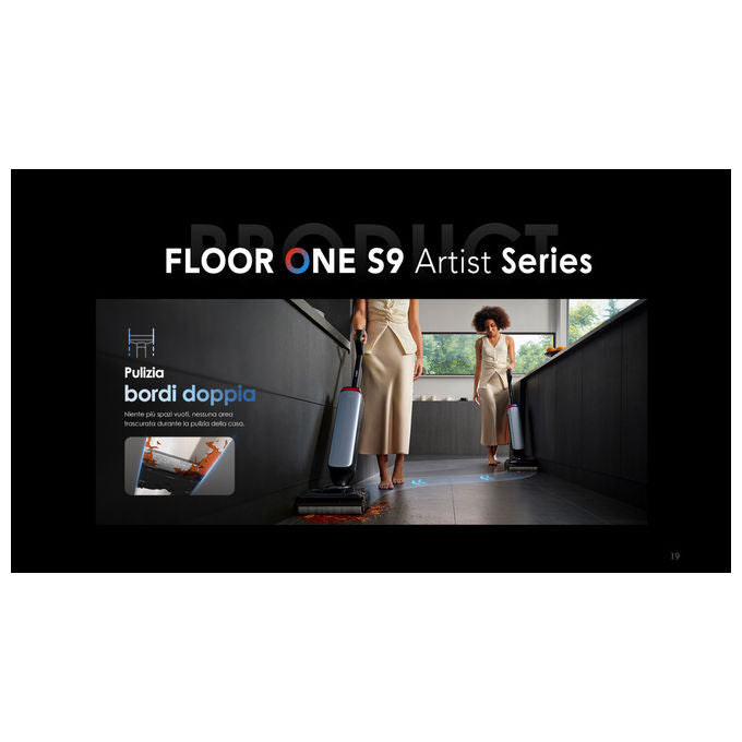 Tineco Aspirapolvere Lavapavimenti Floor One S9 Artist Premium 22kPa Autopulizia 85°C
