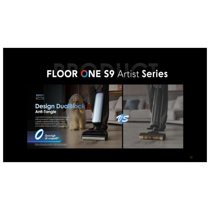 Tineco Aspirapolvere Lavapavimenti Floor One S9 Artist Premium 22kPa Autopulizia 85°C