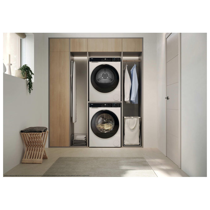 Haier HD120-E357U1-IT X Series 5 Asciugatrice Pompa di Calore 12 Kg Classe E Wi-Fi 64 dB Partenza Differita (84.5x60x69 cm) colore Bianco