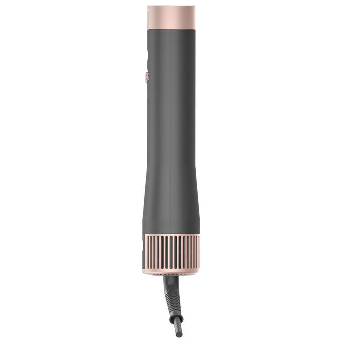 Ga.ma GH0113 UniQ Aura Asciugacapelli Multistyler 4 in 1 1500W Motore Brushless 100.000 rpm Tecnologia Coanda Tormalina Autopulizia colore Grigio Rosa