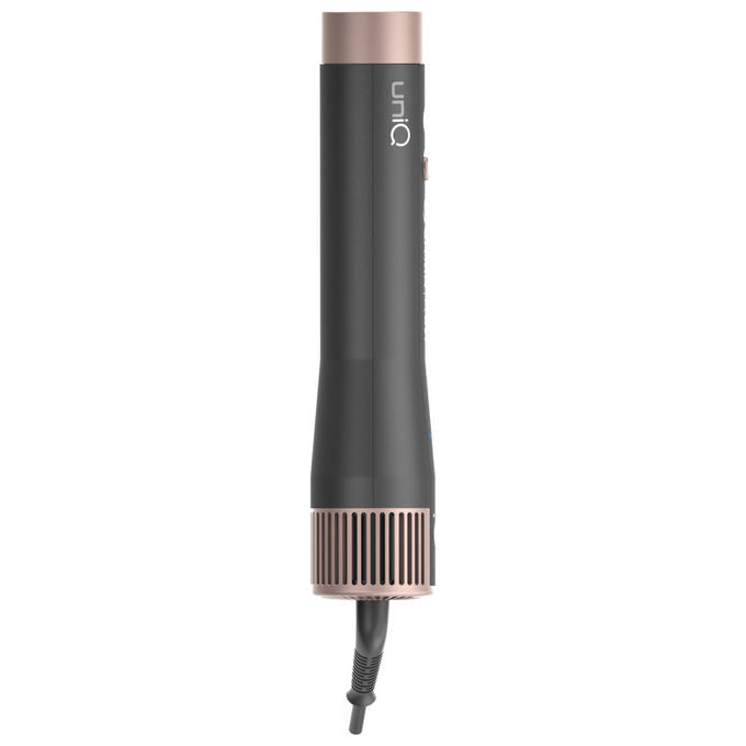 Ga.ma GH0113 UniQ Aura Asciugacapelli Multistyler 4 in 1 1500W Motore Brushless 100.000 rpm Tecnologia Coanda Tormalina Autopulizia colore Grigio Rosa