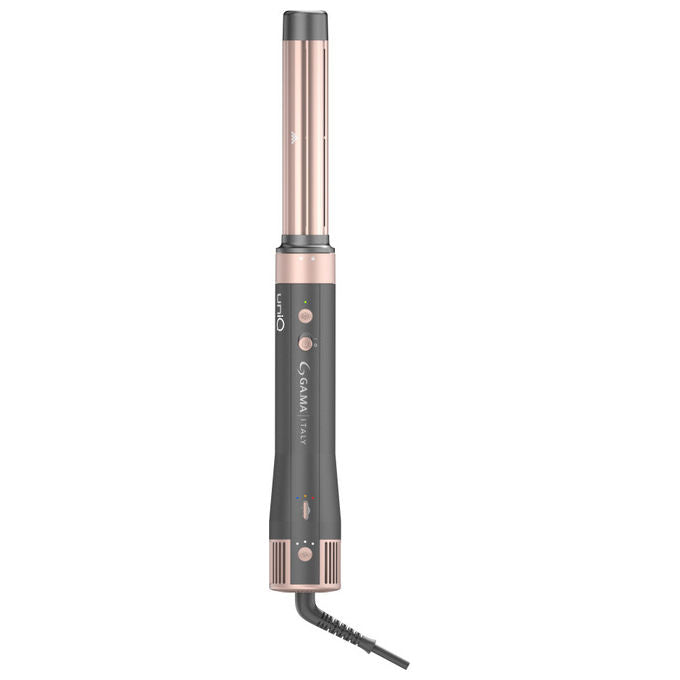 Ga.ma GH0113 UniQ Aura Asciugacapelli Multistyler 4 in 1 1500W Motore Brushless 100.000 rpm Tecnologia Coanda Tormalina Autopulizia colore Grigio Rosa