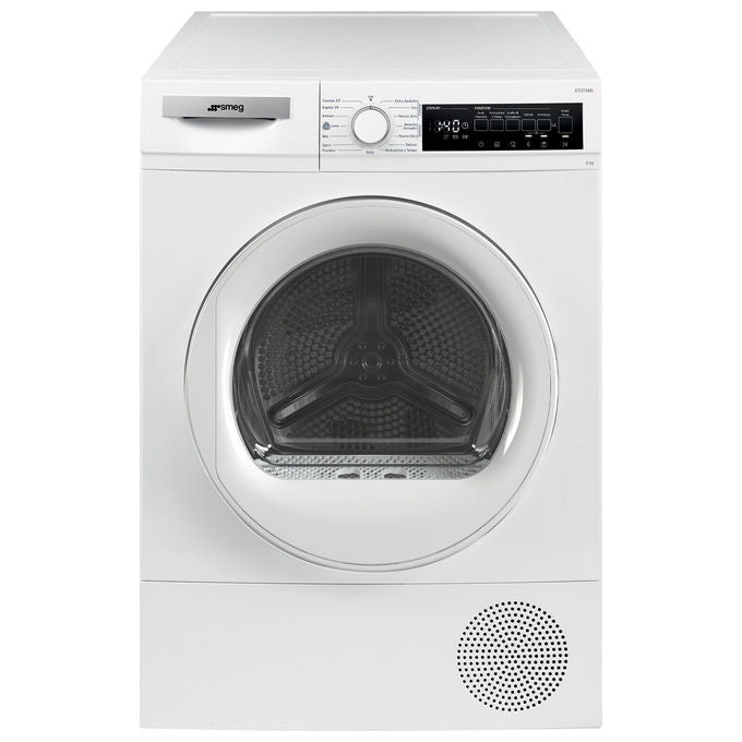 Smeg DT2T08D Asciugatrice Pompa di Calore 8 Kg Classe D Motore Inverter Libera Installazione 15 Programmi (84x60x56 cm) colore Bianco