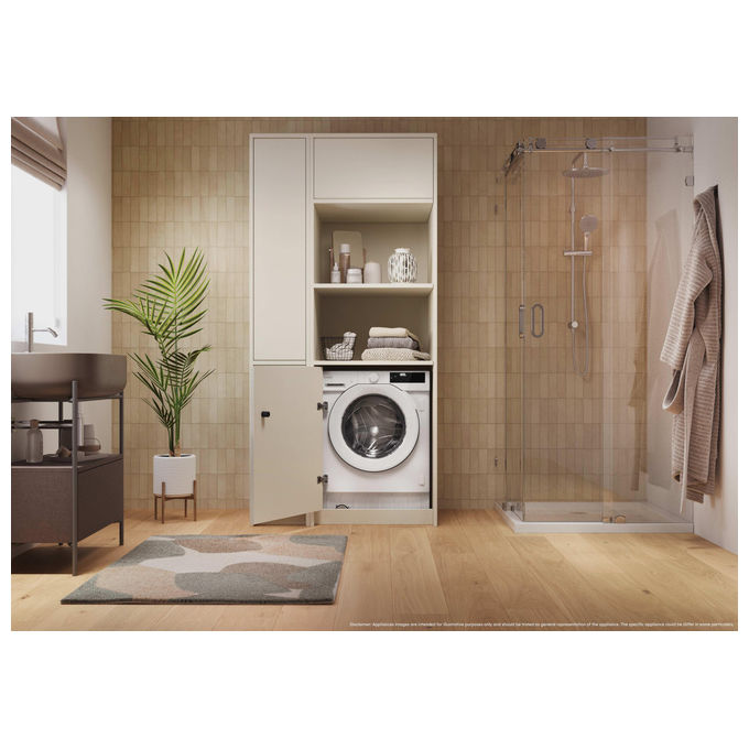 Candy BC4S485M4D8-S Lavasciuga da Incasso Frontale 8-5 Kg 1400 rpm Classe A Inverter Wi-Fi (82x60x52,5 cm) colore Bianco