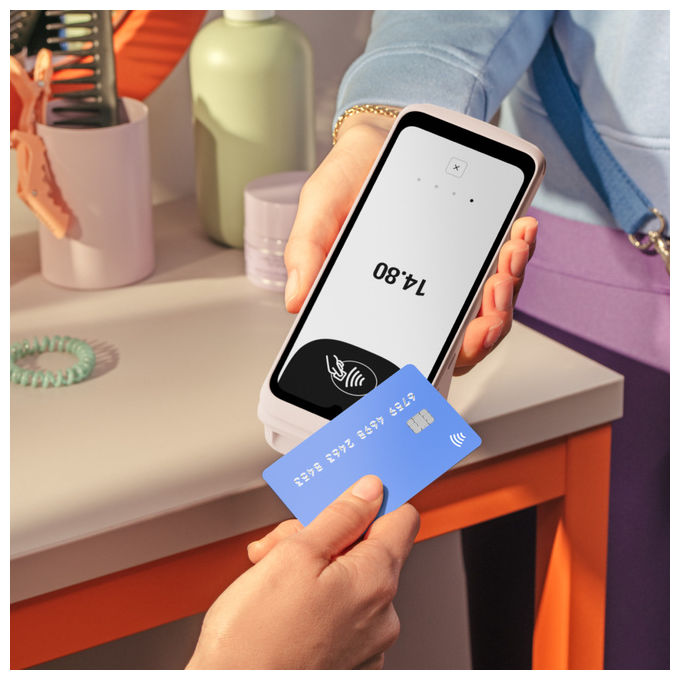 SumUp RDR-SAT-012 Terminal Terminale POS Wi-Fi 4G NFC Bluetooth 5.0 Stampante Integrata colore Bianco