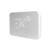 GBC, Cronotermostato Wi-Fi Smart, Touch Screen, Bianco, Compatibile Alexa e Google Home