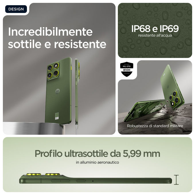 Motorola Edge 70 12-512 GB Verde Bronzo Smartphone