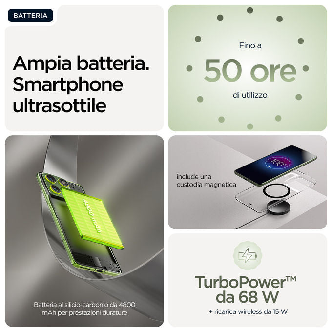Motorola Edge 70 12-512 GB Verde Bronzo Smartphone