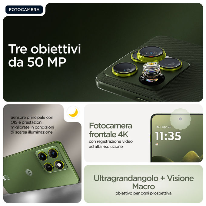 Motorola Edge 70 12-512 GB Verde Bronzo Smartphone