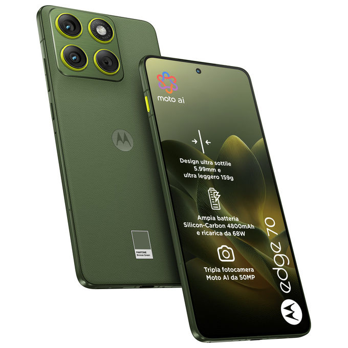 Motorola Edge 70 12-512 GB Verde Bronzo Smartphone