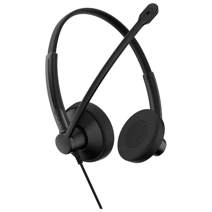 Epos, Cuffie da Ufficio Cablate, USB-C USB-A, con Microfono, Nero