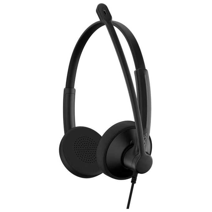 Epos, Cuffie da Ufficio Cablate, USB-C USB-A, con Microfono, Nero