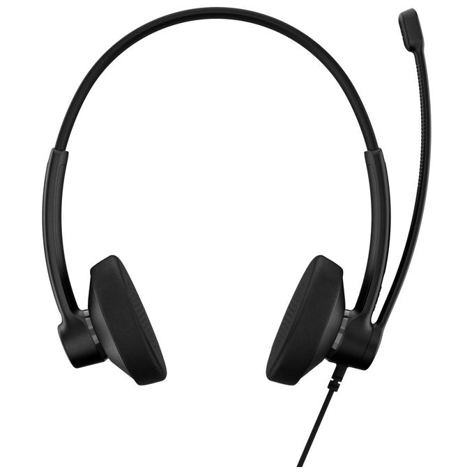 Epos, Cuffie da Ufficio Cablate, USB-C USB-A, con Microfono, Nero
