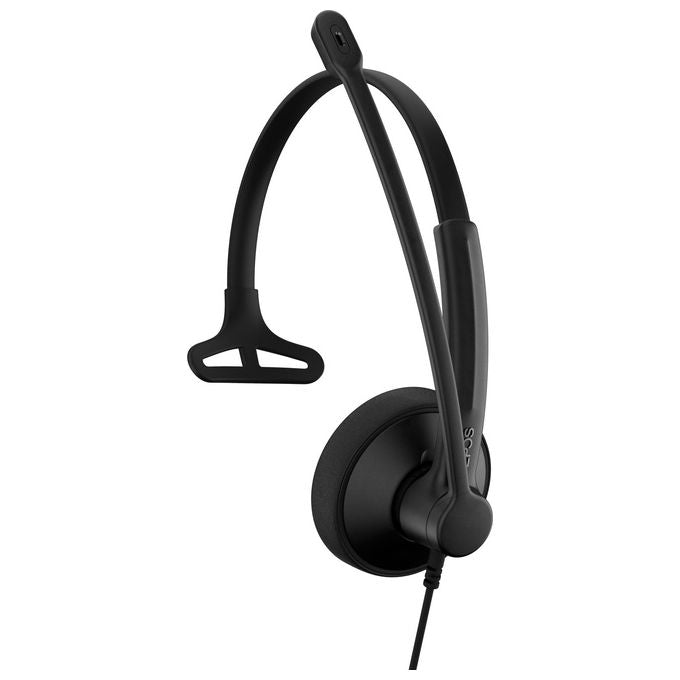 EPOS, Cuffie Monoaurale USB-C-A, Impact 100 MS, Nero, Archetto