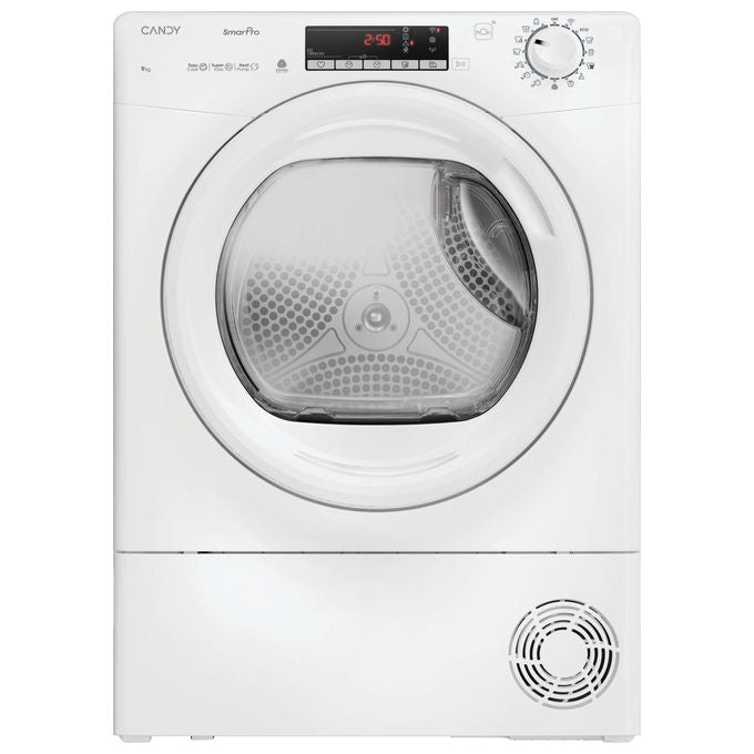 Candy CRO EH9N2TE-S Smart Pro Asciugatrice Pompa di Calore 9 Kg Classe D Wi-Fi Bluetooth Inverter (85x59,6x60,4 cm) colore Bianco