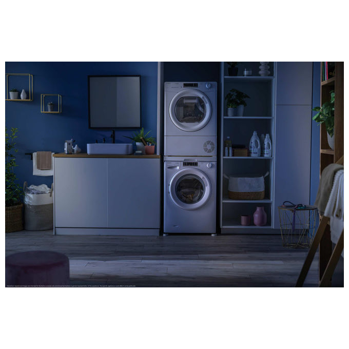 Candy CRO EH9N2TE-S Smart Pro Asciugatrice Pompa di Calore 9 Kg Classe D Wi-Fi Bluetooth Inverter (85x59,6x60,4 cm) colore Bianco