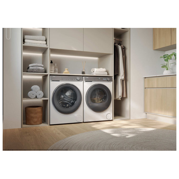 Haier HD90-A367U1-IT X Series 7 Asciugatrice Pompa di Calore 9 Kg Classe A Wi-Fi AI PowerInverter (84,5x59,5x69 cm) colore Bianco