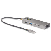 StarTech.com, Hub USB-C, 3 Porte, Ethernet 2.5 Gbps, Power Delivery 100W