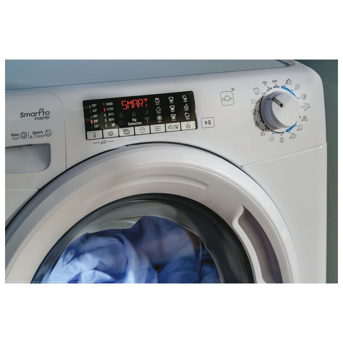 Candy CO474TWM6-1-S Smart Pro Inverter Lavatrice Caricamento Frontale 7 Kg 1400 rpm Classe A Wi-Fi 77 dB (85x60x49 cm) colore Bianco