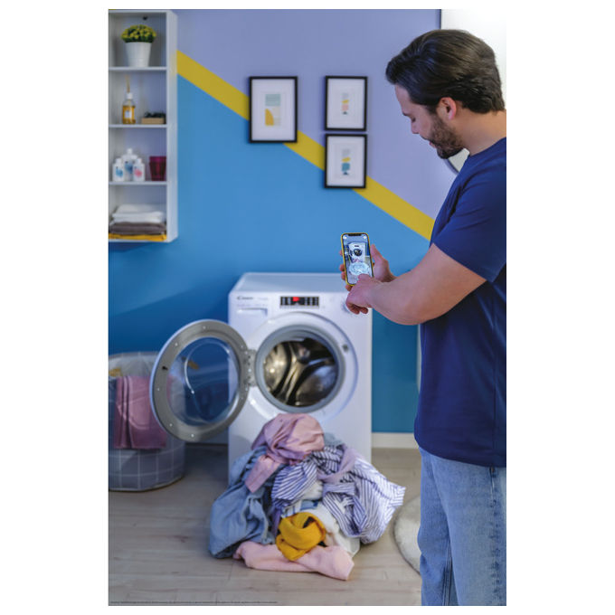 Candy CO474TWM6-1-S Smart Pro Inverter Lavatrice Caricamento Frontale 7 Kg 1400 rpm Classe A Wi-Fi 77 dB (85x60x49 cm) colore Bianco