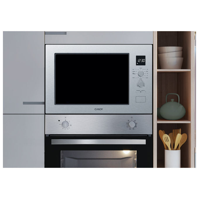 Candy, Microonde da Incasso CA38FL7NWXW, 25 L, 850 W, Acciaio Inox