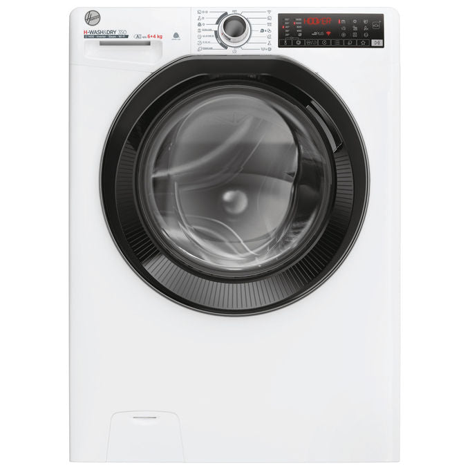 Hoover H3DPS 4646TAB6-S H-WashandDry 350 Lavasciuga Slim 6-4 Kg 1400 rpm Classe A Inverter Vapore Wi-Fi (85x60x45 cm) colore Bianco
