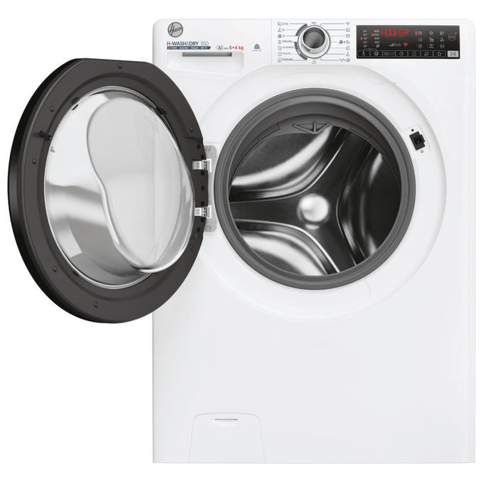 Hoover H3DPS 4646TAB6-S H-WashandDry 350 Lavasciuga Slim 6-4 Kg 1400 rpm Classe A Inverter Vapore Wi-Fi (85x60x45 cm) colore Bianco