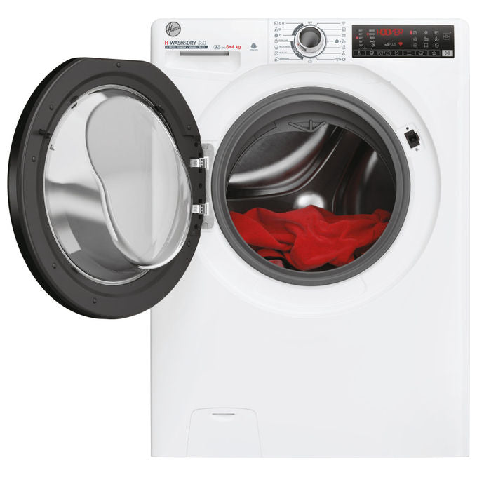 Hoover H3DPS 4646TAB6-S H-WashandDry 350 Lavasciuga Slim 6-4 Kg 1400 rpm Classe A Inverter Vapore Wi-Fi (85x60x45 cm) colore Bianco
