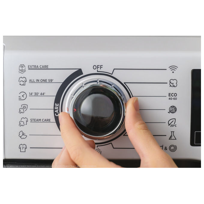 Hoover H3DPS 4646TAB6-S H-WashandDry 350 Lavasciuga Slim 6-4 Kg 1400 rpm Classe A Inverter Vapore Wi-Fi (85x60x45 cm) colore Bianco