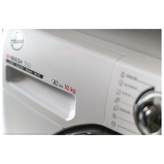 Hoover H3DPS 4646TAB6-S H-WashandDry 350 Lavasciuga Slim 6-4 Kg 1400 rpm Classe A Inverter Vapore Wi-Fi (85x60x45 cm) colore Bianco