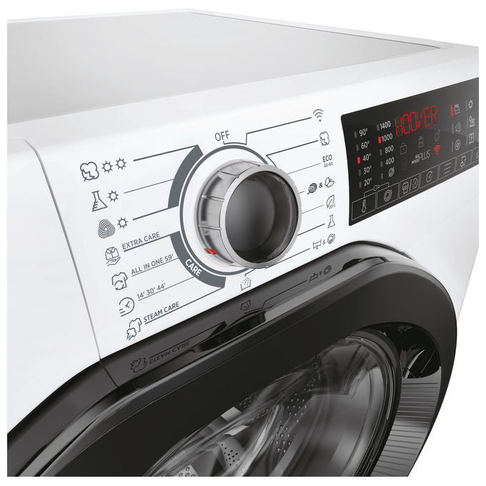 Hoover H3DPS 4646TAB6-S H-WashandDry 350 Lavasciuga Slim 6-4 Kg 1400 rpm Classe A Inverter Vapore Wi-Fi (85x60x45 cm) colore Bianco