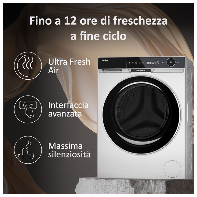 Haier Lavatrice Carica Frontale 10 Kg 1400 Giri Classe a Bianco HW100-BD14397U1