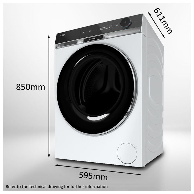 Haier Lavatrice Carica Frontale 10 Kg 1400 Giri Classe a Bianco HW100-BD14397U1