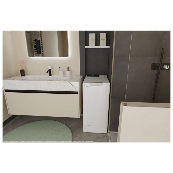 Candy TCA274TM5-S ProWash 500 Lavatrice Carica dall'alto 7 Kg Classe A 1200 rpm Inverter Wi-Fi colore Bianco