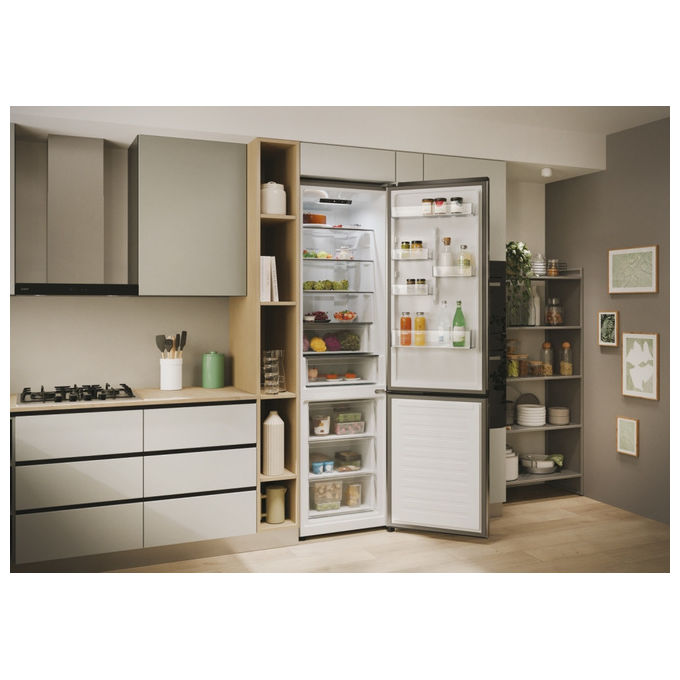 Candy CNCQ2T620DX Frigorifero Combinato Libera Installazione No Frost 2.05m Acciaio Inox colore Acciaio inox
