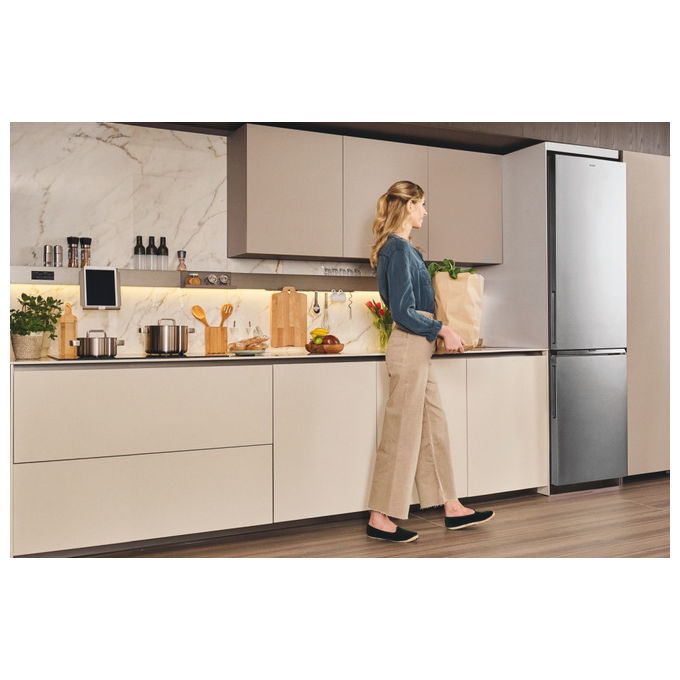 Candy CNCQ2T620DX Frigorifero Combinato Libera Installazione No Frost 2.05m Acciaio Inox colore Acciaio inox